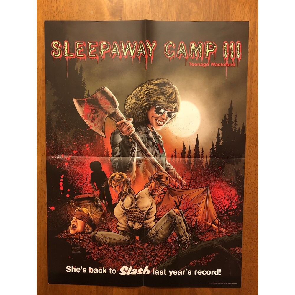 Sleepaway Camp III 3 Scream Factory Poster Classic B Movie Horror RARE OOP